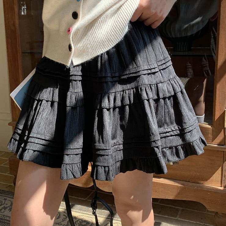 ミレニアル学園風 「レイヤード美学」ウエストゴム ベルベット | 17kg | 詳細画像53 