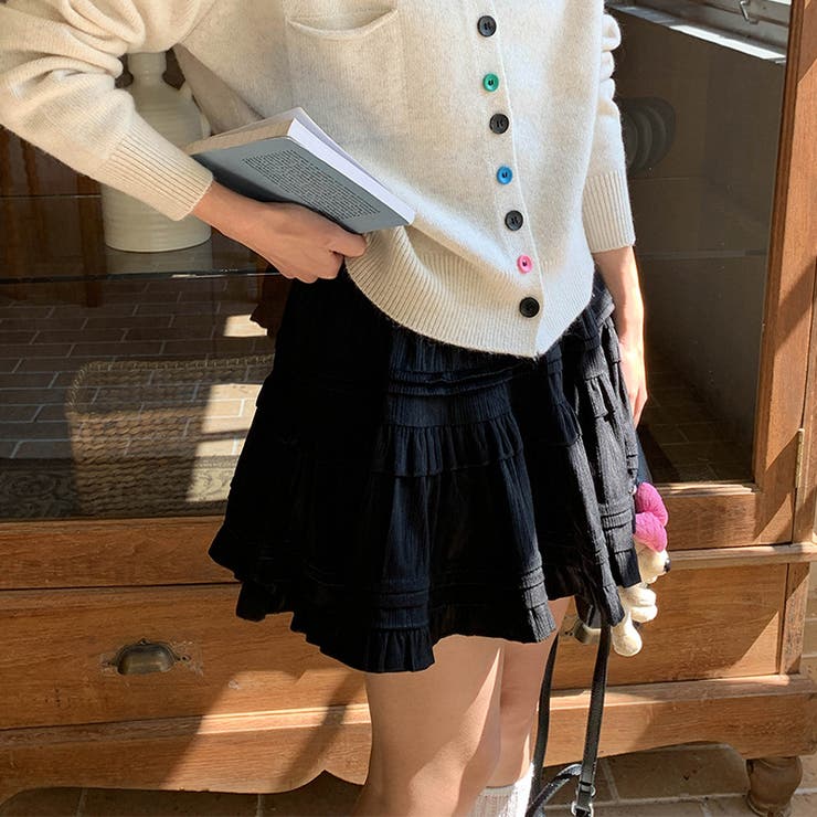 ミレニアル学園風 「レイヤード美学」ウエストゴム ベルベット | 17kg | 詳細画像54 