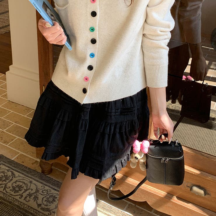 ミレニアル学園風 「レイヤード美学」ウエストゴム ベルベット | 17kg | 詳細画像55 