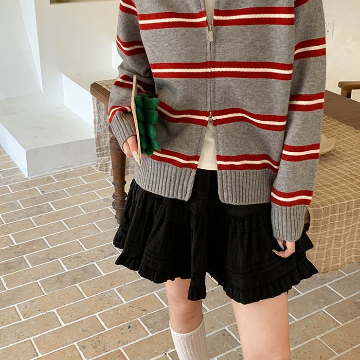 ミレニアル学園風 「レイヤード美学」ウエストゴム ベルベット | 17kg | 詳細画像61 