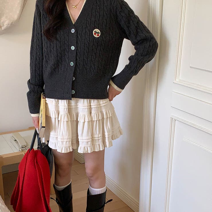 ミレニアル学園風 「レイヤード美学」ウエストゴム ベルベット | 17kg | 詳細画像85 