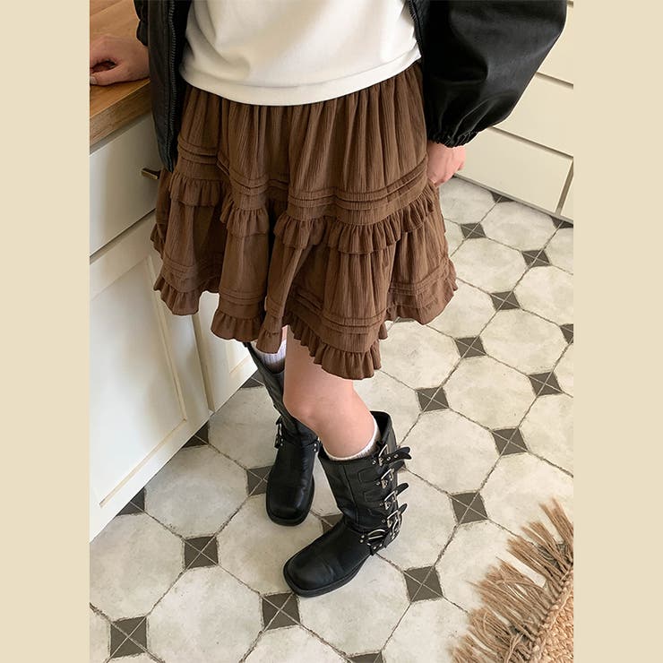 ミレニアル学園風 「レイヤード美学」ウエストゴム ベルベット | 17kg | 詳細画像86 