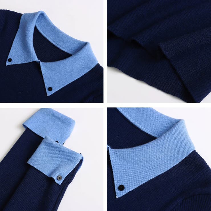 ミレニアル学園風 「インテリ優等生」配色切り替え フェイクレイヤード | 17kg | 詳細画像6 