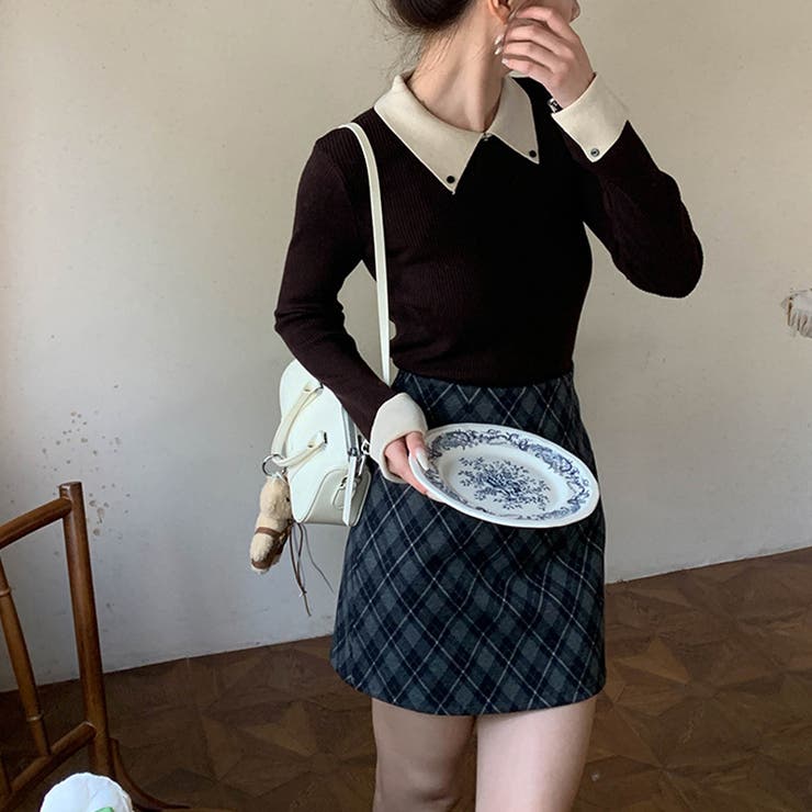 ミレニアル学園風 「インテリ優等生」配色切り替え フェイクレイヤード | 17kg | 詳細画像8 