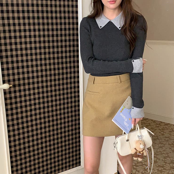 ミレニアル学園風 「インテリ優等生」配色切り替え フェイクレイヤード | 17kg | 詳細画像19 