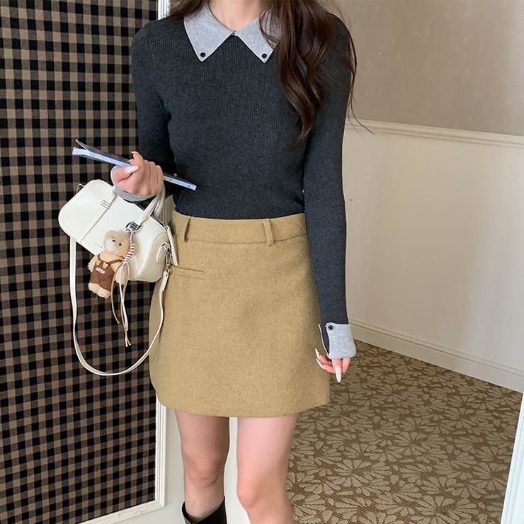 ミレニアル学園風 「インテリ優等生」配色切り替え フェイクレイヤード | 17kg | 詳細画像23 