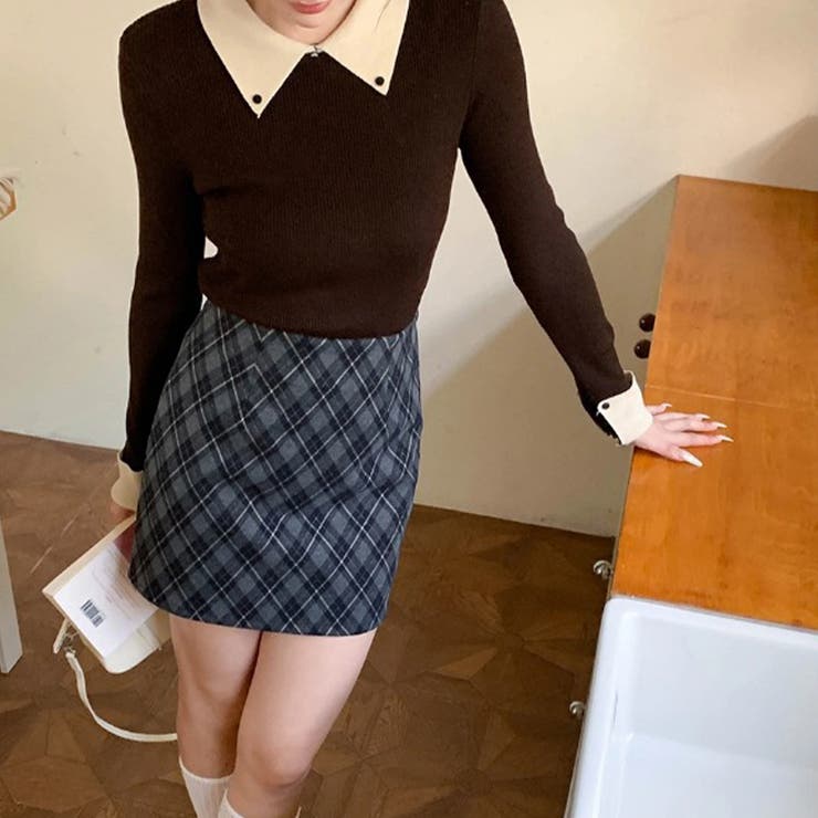 ミレニアル学園風 「インテリ優等生」配色切り替え フェイクレイヤード | 17kg | 詳細画像5 