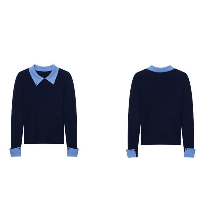 ミレニアル学園風 「インテリ優等生」配色切り替え フェイクレイヤード | 17kg | 詳細画像33 