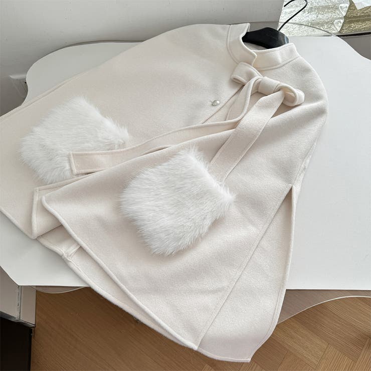 甘辛系ガールズ 「お嬢様ケープ」オーダーメイドボタンフォックスファー付きポケット… | 17kg | 詳細画像8 