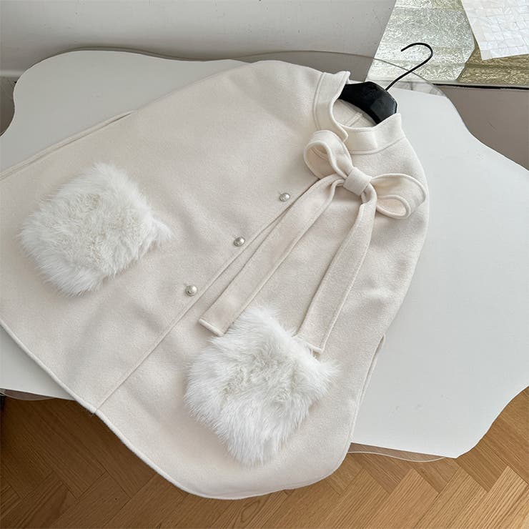 甘辛系ガールズ 「お嬢様ケープ」オーダーメイドボタンフォックスファー付きポケット… | 17kg | 詳細画像10 