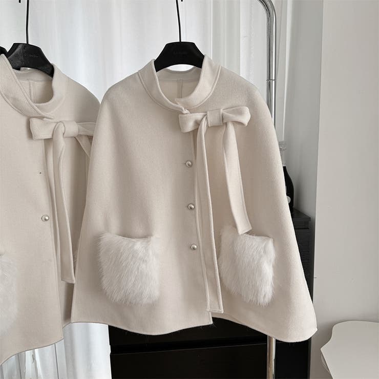 甘辛系ガールズ 「お嬢様ケープ」オーダーメイドボタンフォックスファー付きポケット… | 17kg | 詳細画像4 