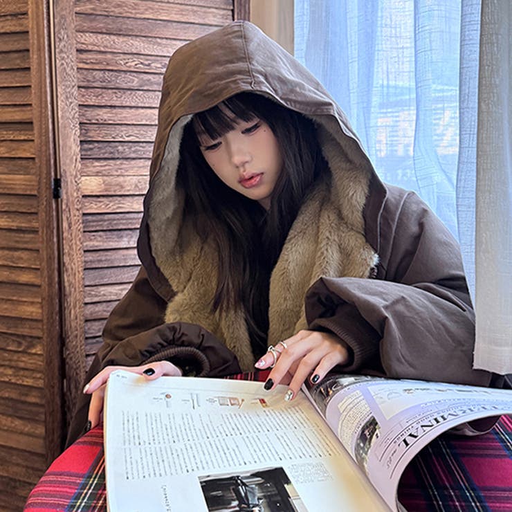 ユニセックス☆リバーシブル着用可中綿ジャケットゆったり 防寒 厚手ジャケット | 17kg | 詳細画像3 