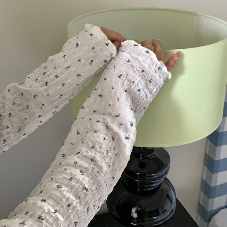 ゆるカワコーデ☆小花柄 ハイネック 風合い素材インナー トップス | 17kg | 詳細画像6 