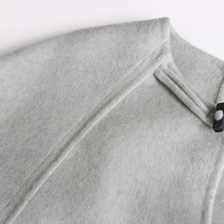 ゆるカワコーデ☆スカーフ付き デザイン性 上品 ウールコート | 17kg | 詳細画像17 