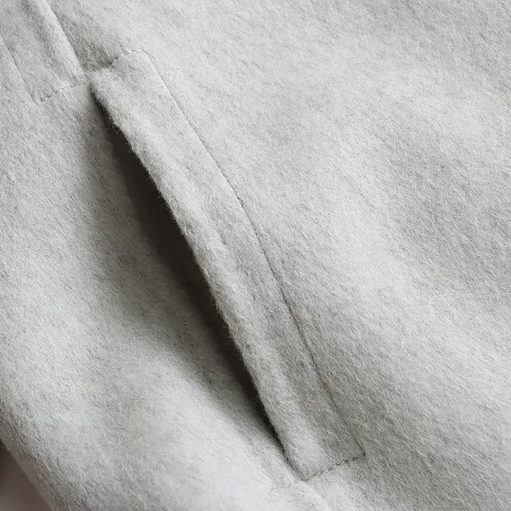 ゆるカワコーデ☆スカーフ付き デザイン性 上品 ウールコート | 17kg | 詳細画像19 