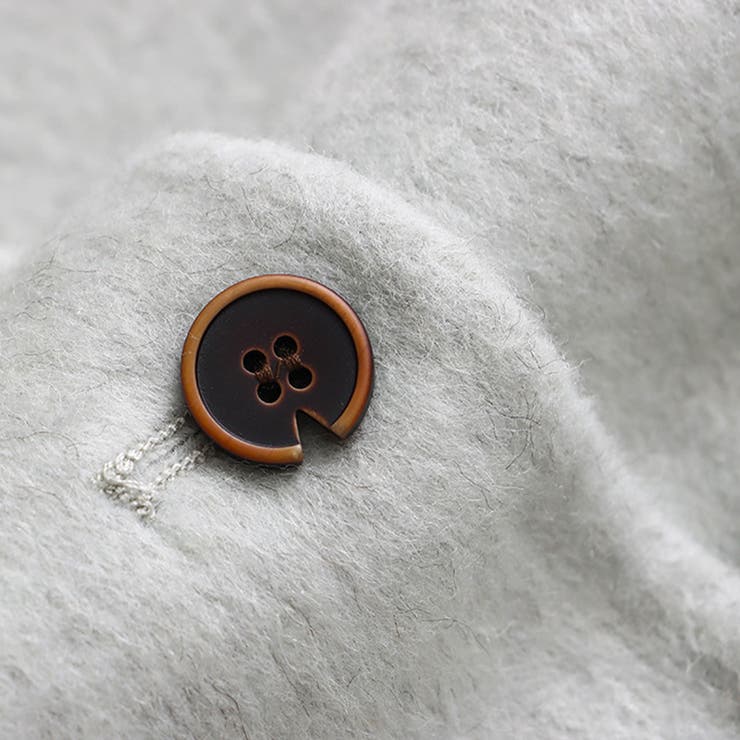 ゆるカワコーデ☆スカーフ付き デザイン性 上品 ウールコート | 17kg | 詳細画像20 