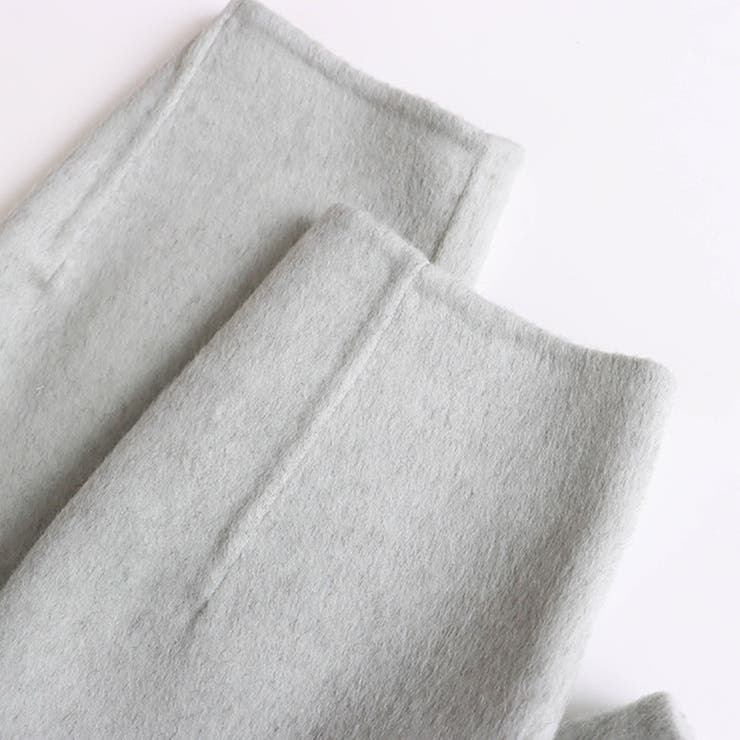 ゆるカワコーデ☆スカーフ付き デザイン性 上品 ウールコート | 17kg | 詳細画像22 