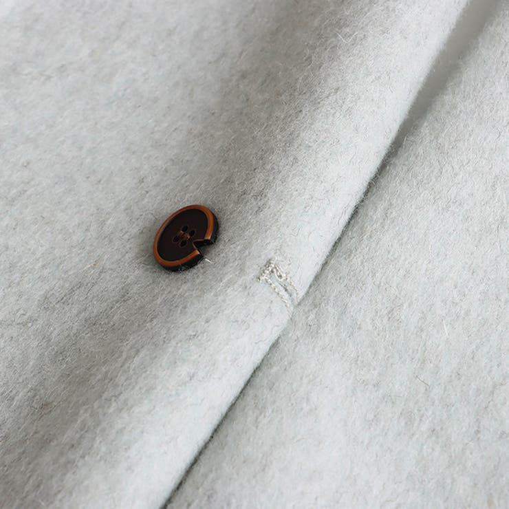 ゆるカワコーデ☆スカーフ付き デザイン性 上品 ウールコート | 17kg | 詳細画像27 