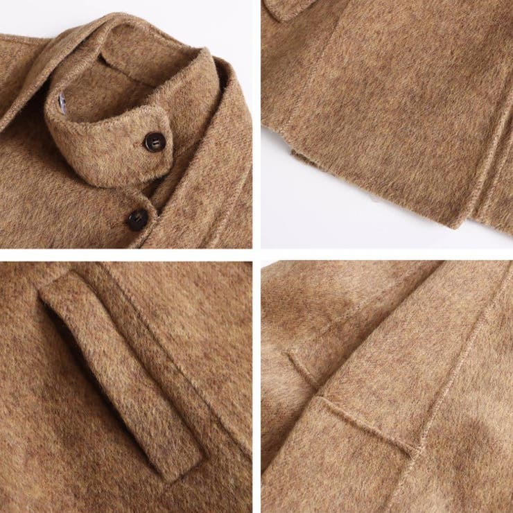 リラックスコレクター☆スタンドカラー ウール ダブルフェイス コート | 17kg | 詳細画像9 
