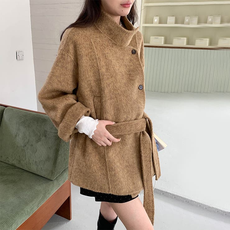 リラックスコレクター☆スタンドカラー ウール ダブルフェイス コート | 17kg | 詳細画像26 