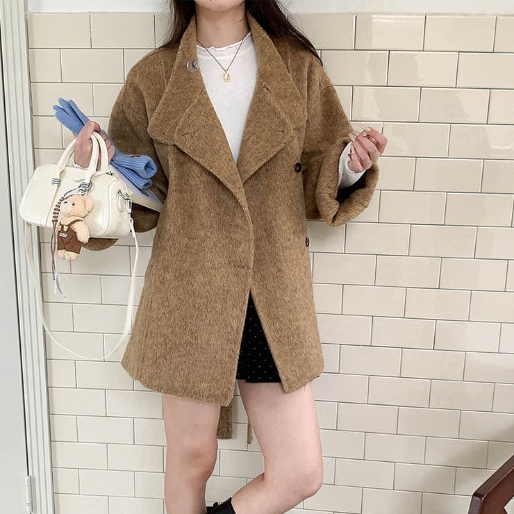 リラックスコレクター☆スタンドカラー ウール ダブルフェイス コート | 17kg | 詳細画像27 