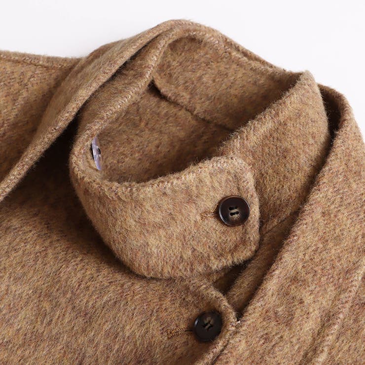 リラックスコレクター☆スタンドカラー ウール ダブルフェイス コート | 17kg | 詳細画像31 