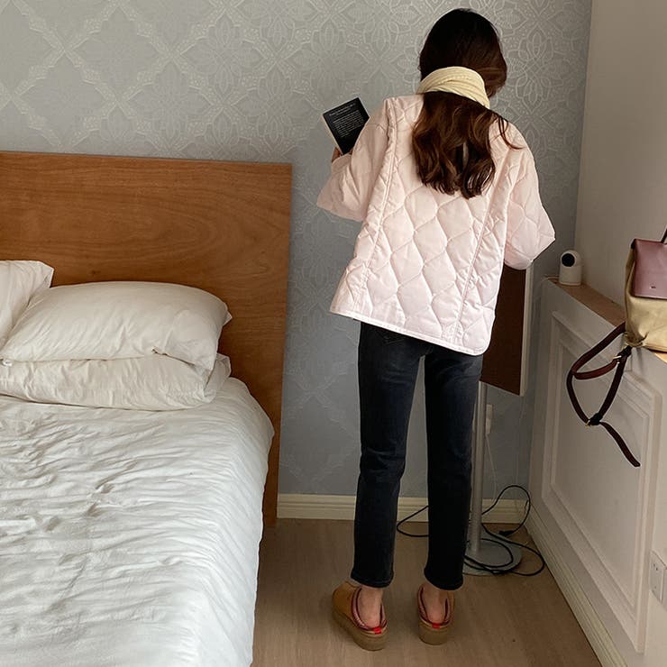 気負わず快適☆キルティング切替 軽量 中綿 ジャケット | 17kg | 詳細画像10 