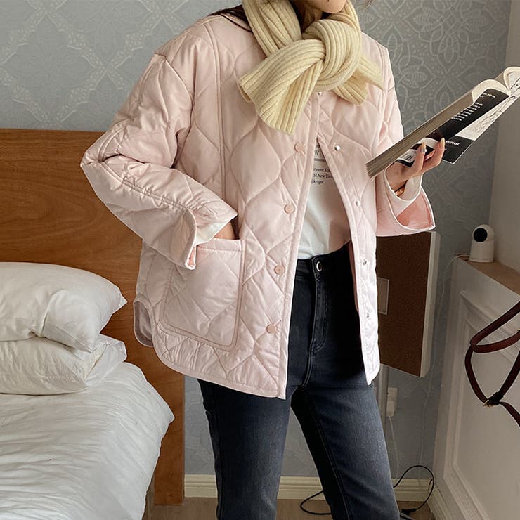 気負わず快適☆キルティング切替 軽量 中綿 ジャケット | 17kg | 詳細画像11 