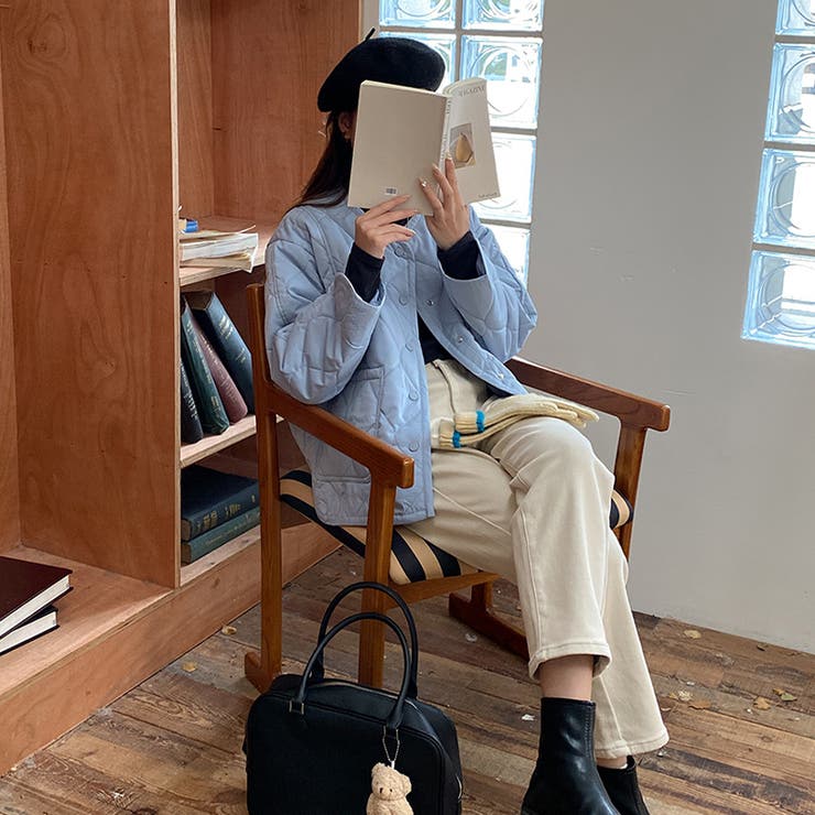 気負わず快適☆キルティング切替 軽量 中綿 ジャケット | 17kg | 詳細画像17 