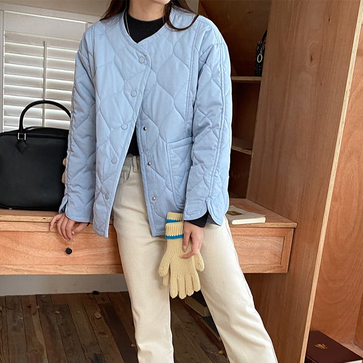 気負わず快適☆キルティング切替 軽量 中綿 ジャケット | 17kg | 詳細画像19 