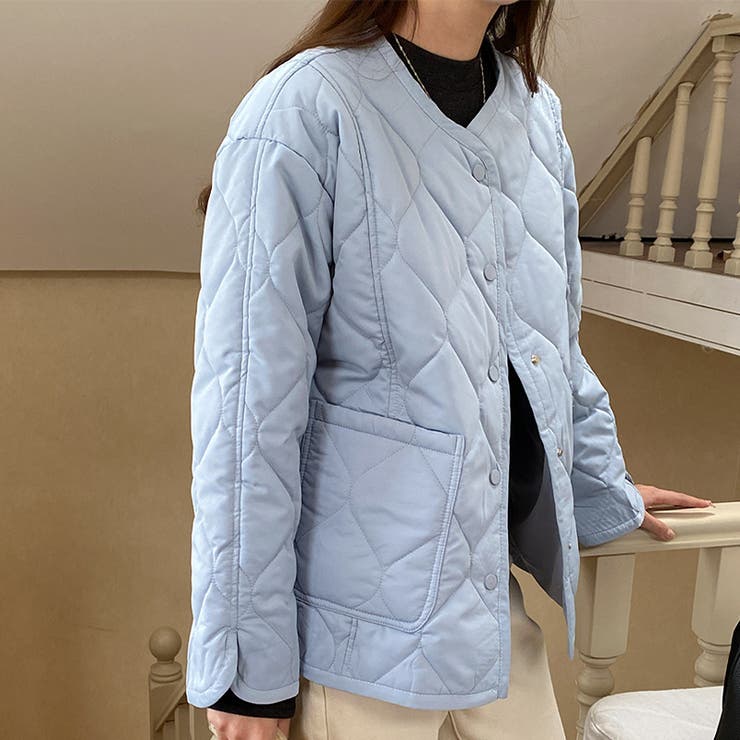 気負わず快適☆キルティング切替 軽量 中綿 ジャケット | 17kg | 詳細画像22 