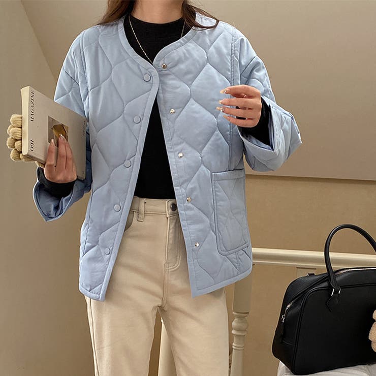 気負わず快適☆キルティング切替 軽量 中綿 ジャケット | 17kg | 詳細画像23 