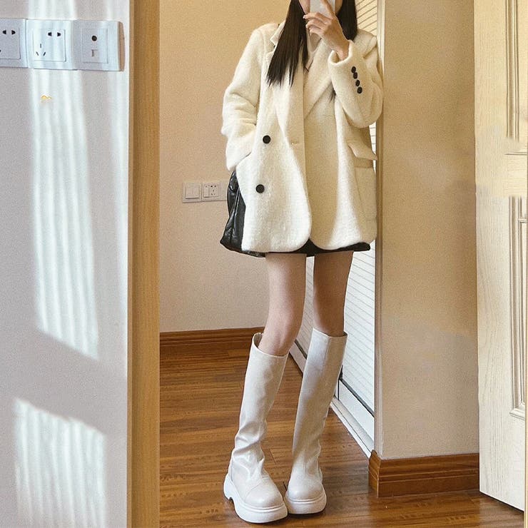 ゆるカワコーデ☆上品エレガントウール混テーラードコート | 17kg | 詳細画像11 