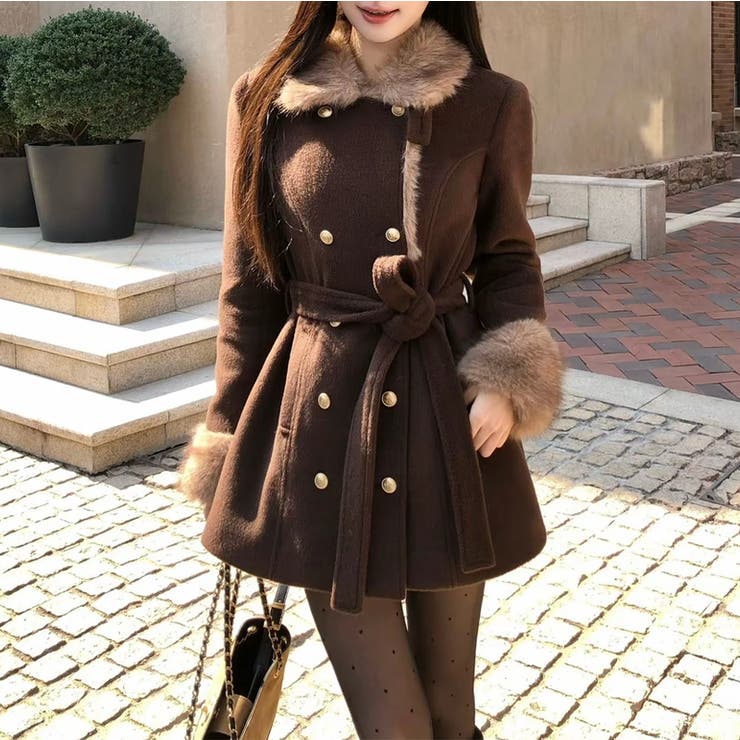 甘辛系ガールズ ウエストリボン付き シェイプシルエットダブルブレスト | 17kg | 詳細画像5 