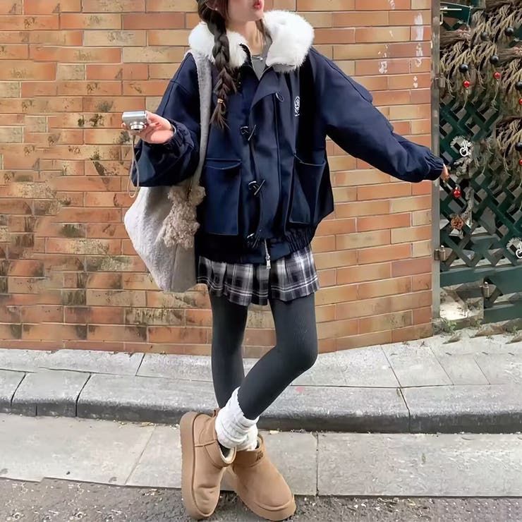 気負わず快適☆中綿ジャケットショート丈 ボア切替 | 17kg | 詳細画像2 