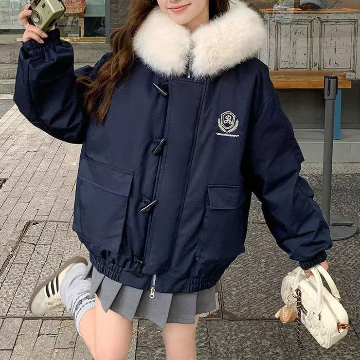 気負わず快適☆中綿ジャケットショート丈 ボア切替 | 17kg | 詳細画像16 