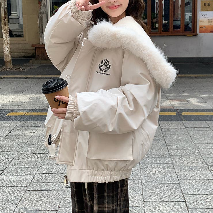 気負わず快適☆中綿ジャケットショート丈 ボア切替 | 17kg | 詳細画像23 