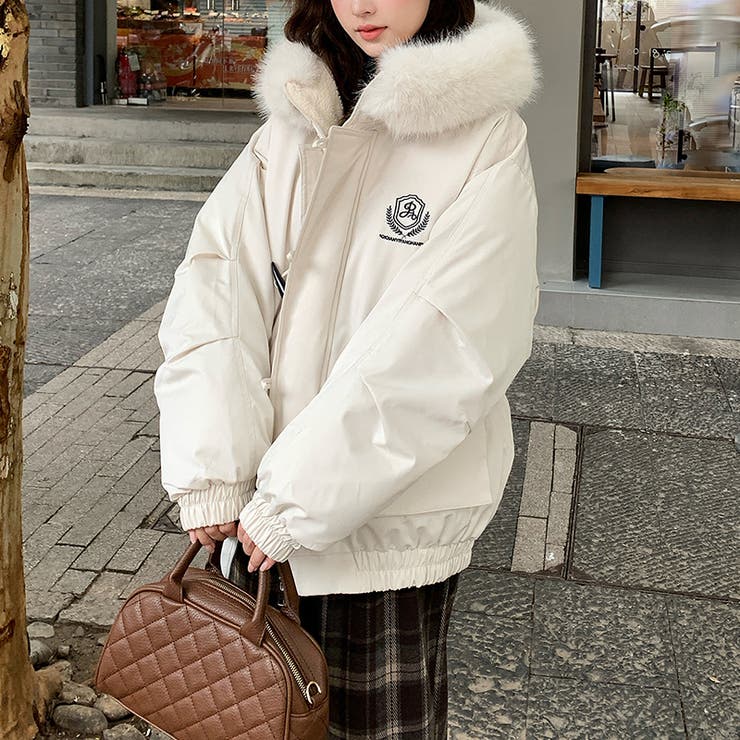 気負わず快適☆中綿ジャケットショート丈 ボア切替 | 17kg | 詳細画像27 