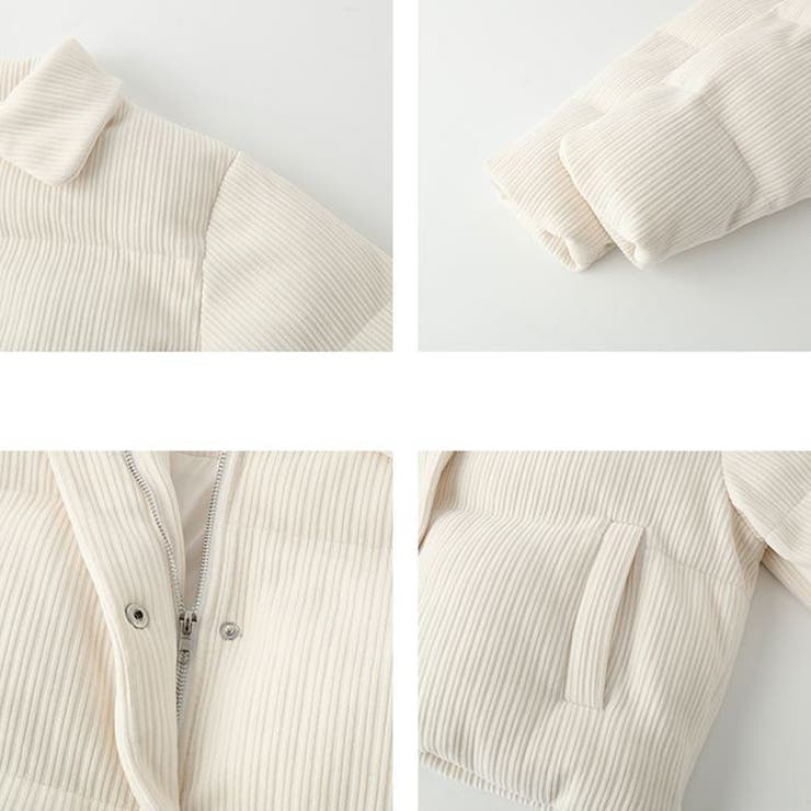 ゆるカワコーデ☆コーデュロイ パン服 襟付き 中綿 厚手ショート丈ジャケット | 17kg | 詳細画像6 