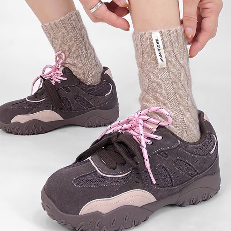 立体ケーブル編みニットソックスミドル丈 ウールソックス | 17kg | 詳細画像13 