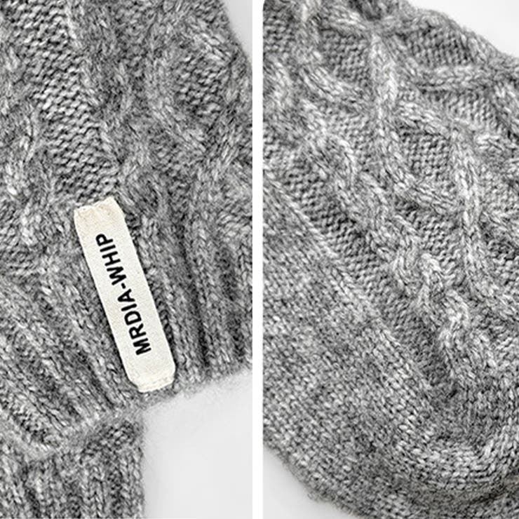 立体ケーブル編みニットソックスミドル丈 ウールソックス | 17kg | 詳細画像17 