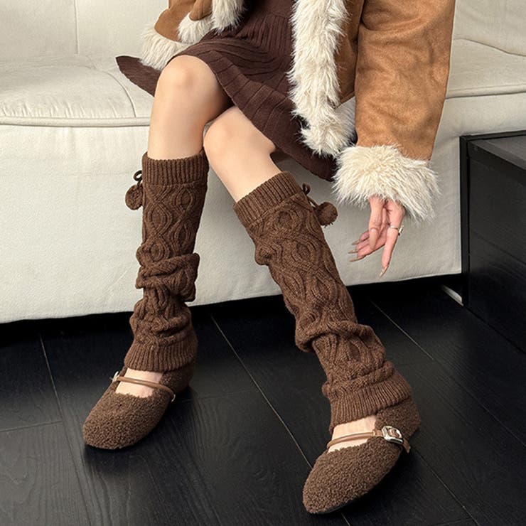 ソックス付きファーシューズワンストラップ ドットソール | 17kg | 詳細画像19 