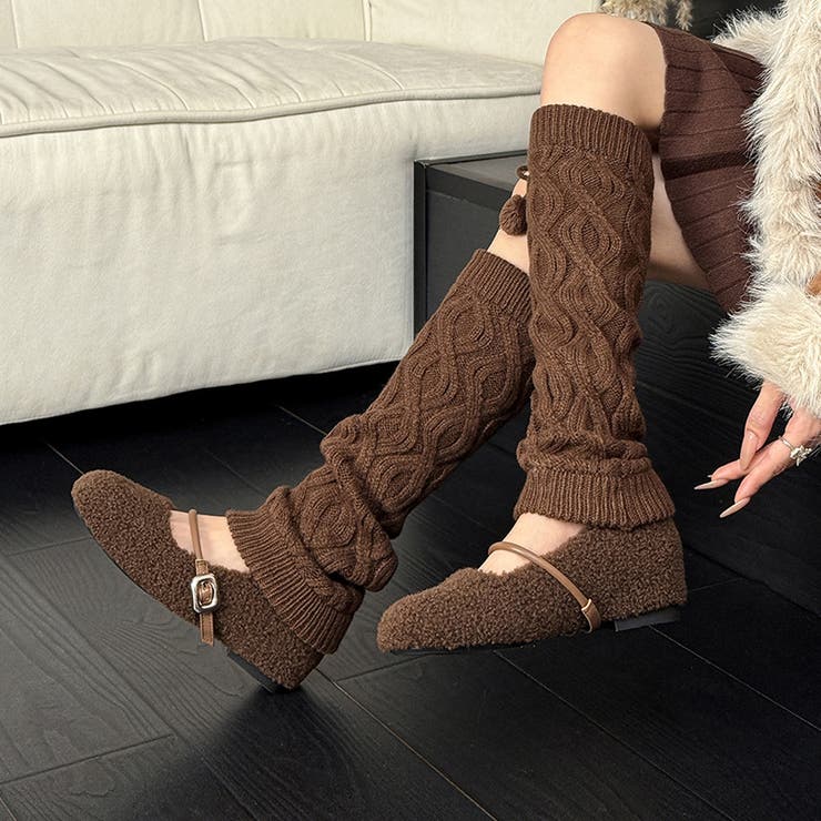 ソックス付きファーシューズワンストラップ ドットソール | 17kg | 詳細画像6 