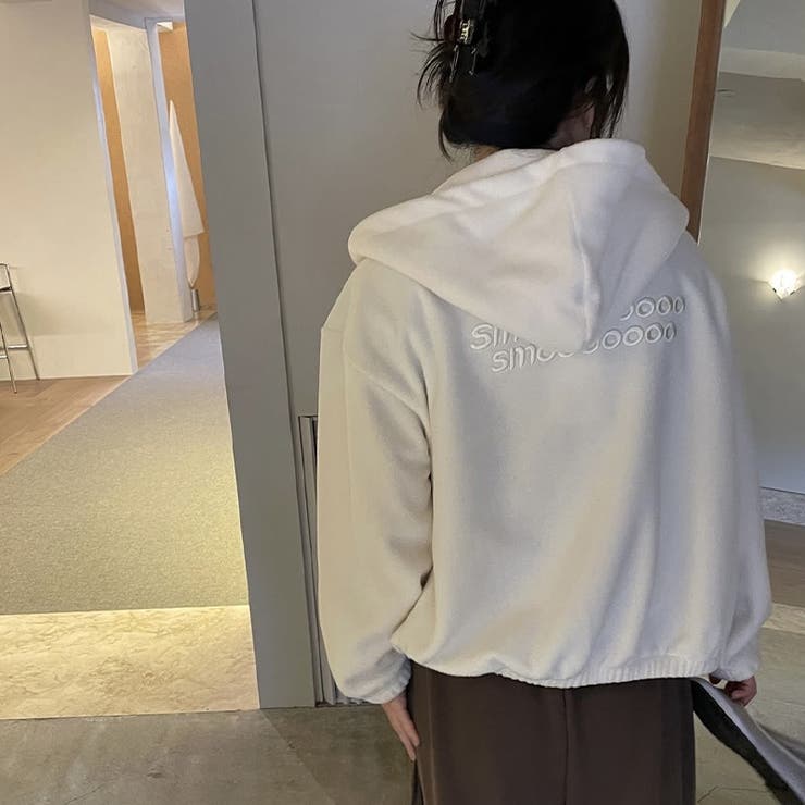 ゆるカワコーデ☆ボアフリース フード付きスウェットアウター | 17kg | 詳細画像4 