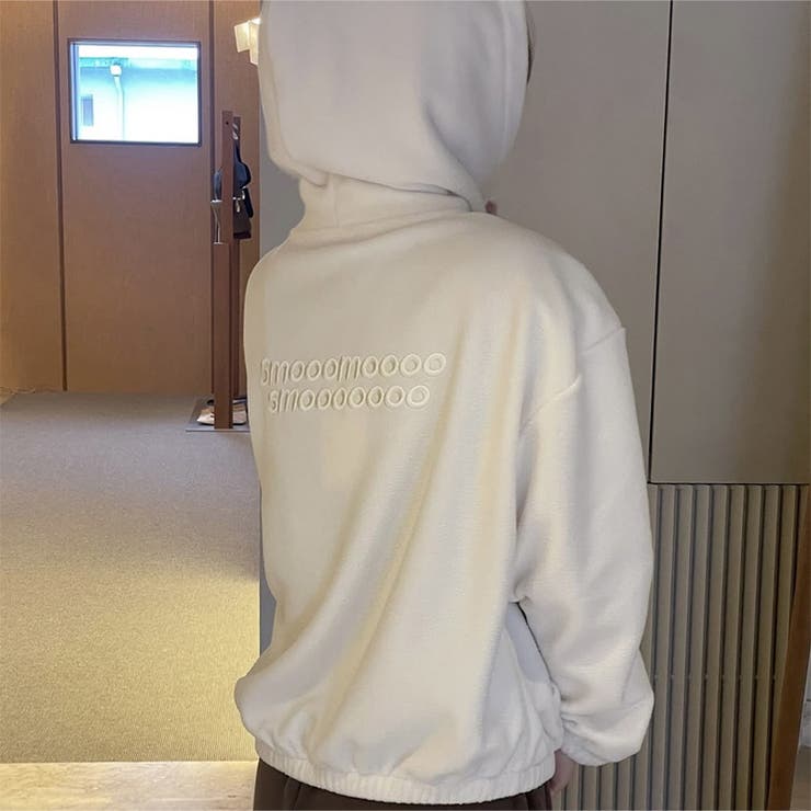 ゆるカワコーデ☆ボアフリース フード付きスウェットアウター | 17kg | 詳細画像2 