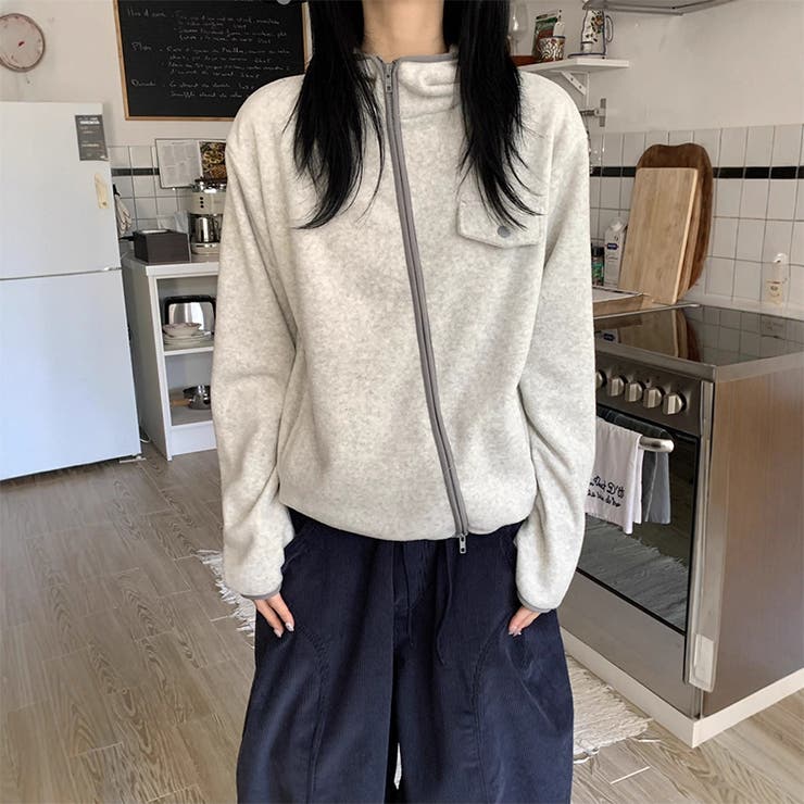 リラックスコレクター☆ボアフリース フード付き ショート丈アウター | 17kg | 詳細画像1 