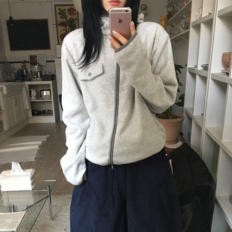 リラックスコレクター☆ボアフリース フード付き ショート丈アウター | 17kg | 詳細画像9 