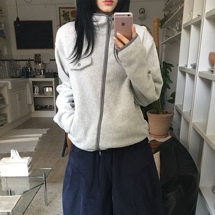 リラックスコレクター☆ボアフリース フード付き ショート丈アウター | 17kg | 詳細画像11 