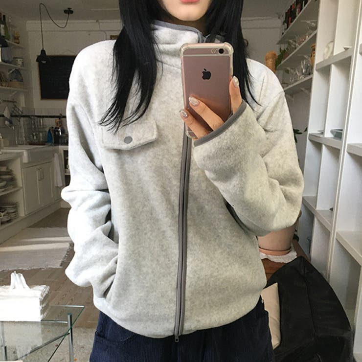 リラックスコレクター☆ボアフリース フード付き ショート丈アウター | 17kg | 詳細画像12 