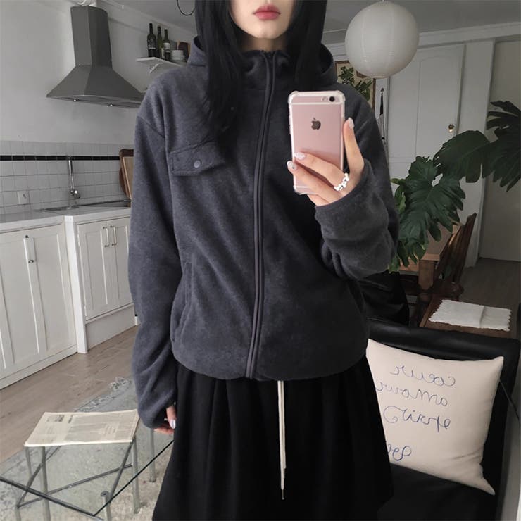 リラックスコレクター☆ボアフリース フード付き ショート丈アウター | 17kg | 詳細画像2 